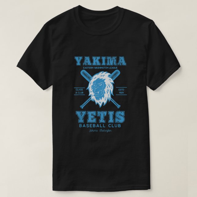 T-shirt Équipe de Yakima Yetis de baseball de ligue mineur (Design devant)
