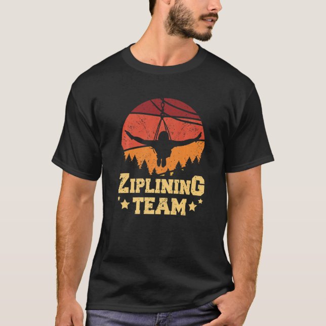 T-shirt Équipe de Ziplining (Devant)