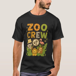 T-shirt Équipe de zoo safari animal mignon jungle école so