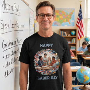 T-shirt Équipe d'éducateurs divers pour la fête du Travail