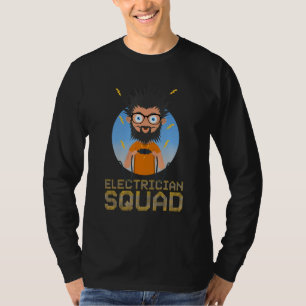 T-shirt Équipe d'électricien Ingénieur Électronicien Circu