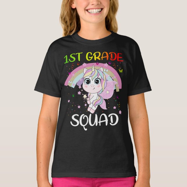 T-shirt Équipe d'élèves de 1re année 3e équipe d'enseignan (Devant)