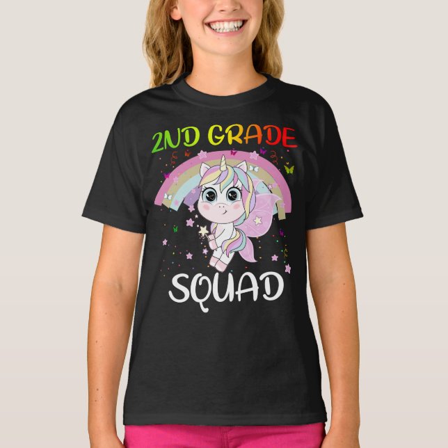 T-shirt Équipe d'élèves de 2e année 3e équipe d'enseignant (Devant)