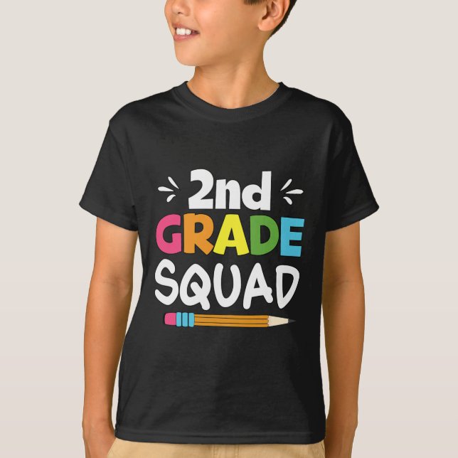 T-shirt Équipe d'élèves de 2e année Deuxième équipe d'ense (Devant)