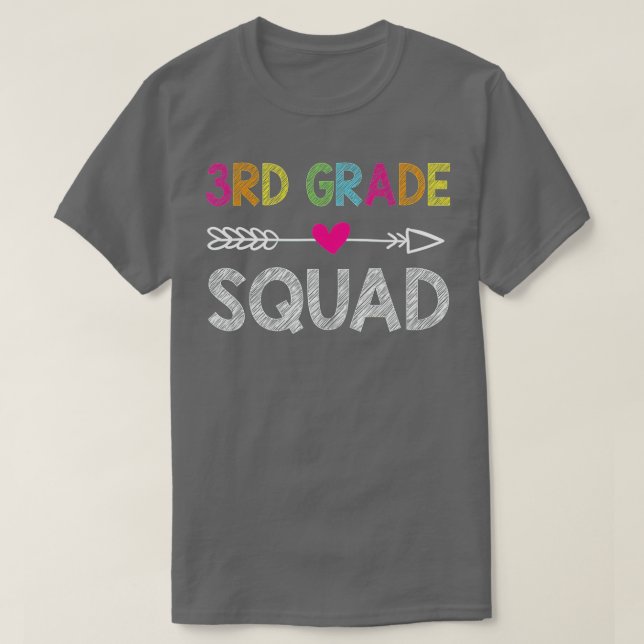 T-shirt Équipe d'élèves de 3e année 1re équipe d'enseignan (Design devant)