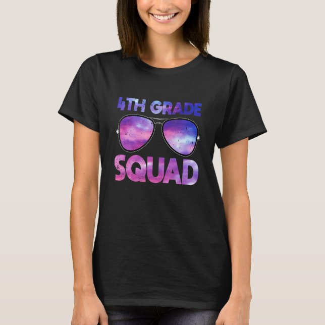 T-shirt Équipe d'élèves de 4e année Quatrième enseignant R (Devant)