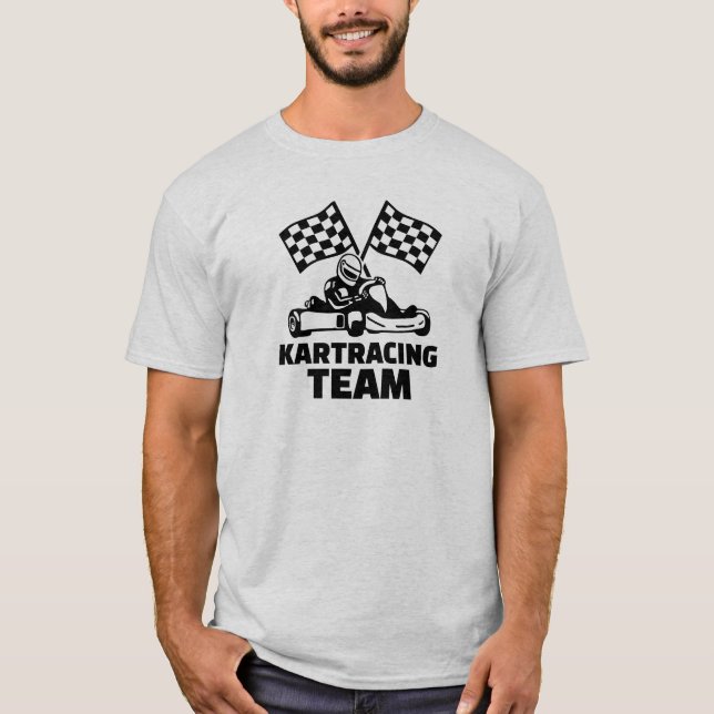 T-shirt Équipe d'emballage de kart (Devant)