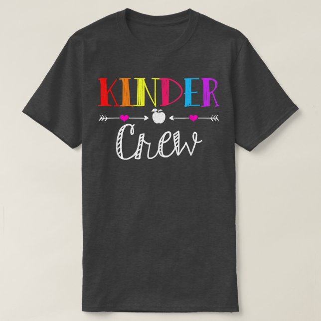 T-shirt Équipe D'Enfants Enseignant De Jardin D'Enfants Re (Design devant)