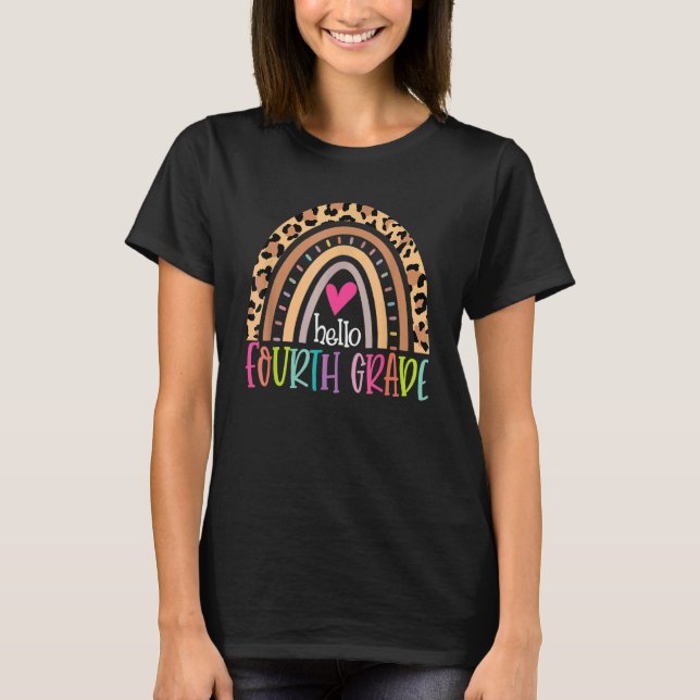 T-shirt Équipe d'enseignant 4e G de classe Rainbow Girls B (Devant)