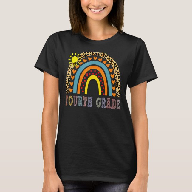 T-shirt Équipe d'enseignant 4e G de classe Rainbow Girls B (Devant)