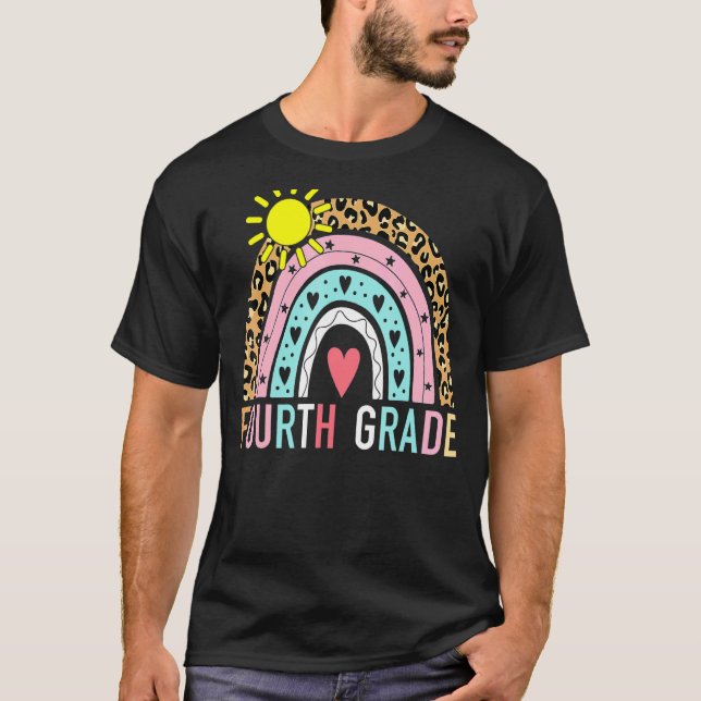 T-shirt Équipe d'enseignant 4e G de classe Rainbow Girls B (Devant)
