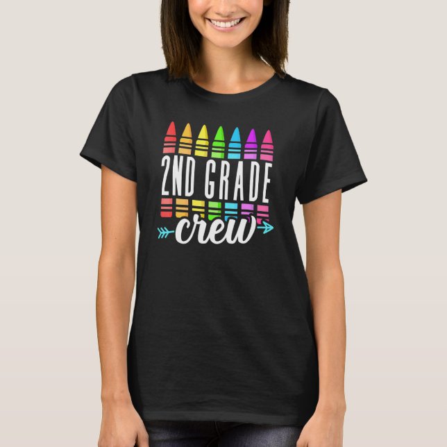 T-shirt Équipe d'enseignants de 2e année de l'équipe de pr (Devant)