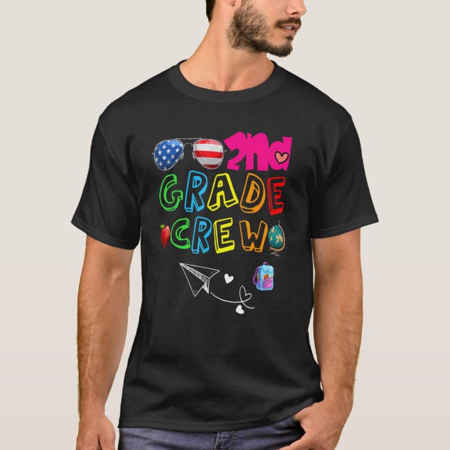 T-shirt Équipe d'enseignants de 2e année de l'équipe de pr (Devant)