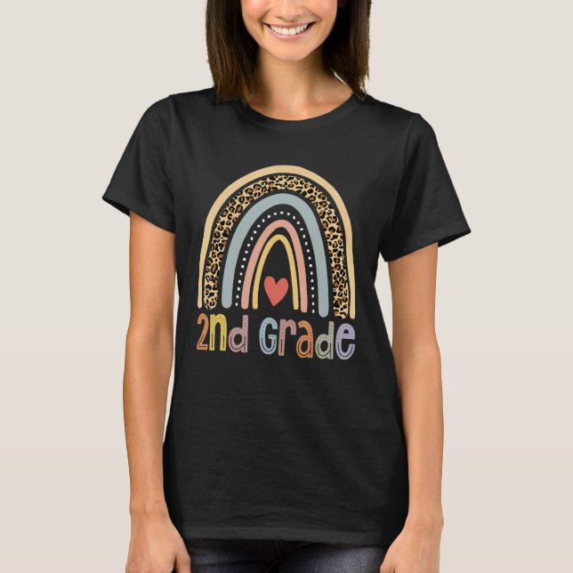 T-shirt Équipe d'enseignants de 2e année Escadron de 2e an (Devant)