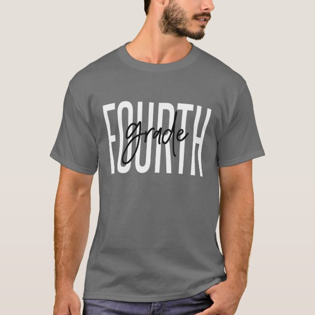 T-shirt Équipe D'Enseignants De 4E Année (Devant)