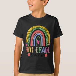 T-shirt Équipe d'enseignants de 4e année de l'arc-en-ciel
