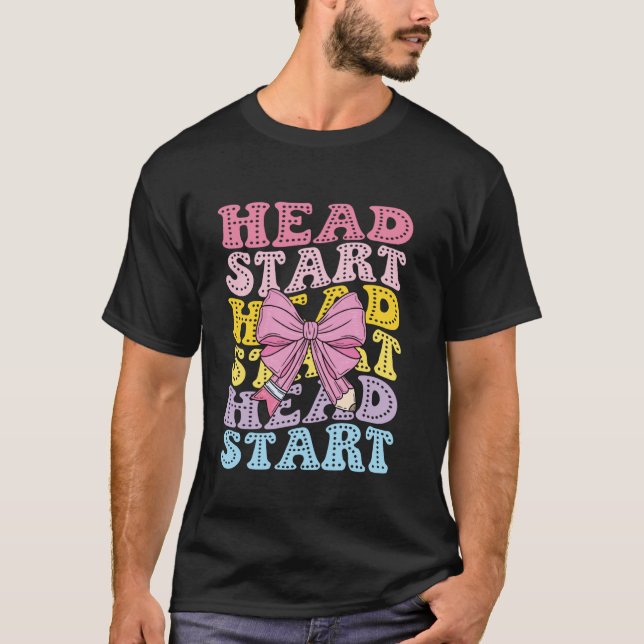 T-shirt Équipe d'enseignants de Head Start École à la mais (Devant)