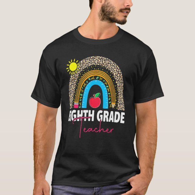 T-shirt Équipe d'enseignants de huitième année 8e année Es (Devant)