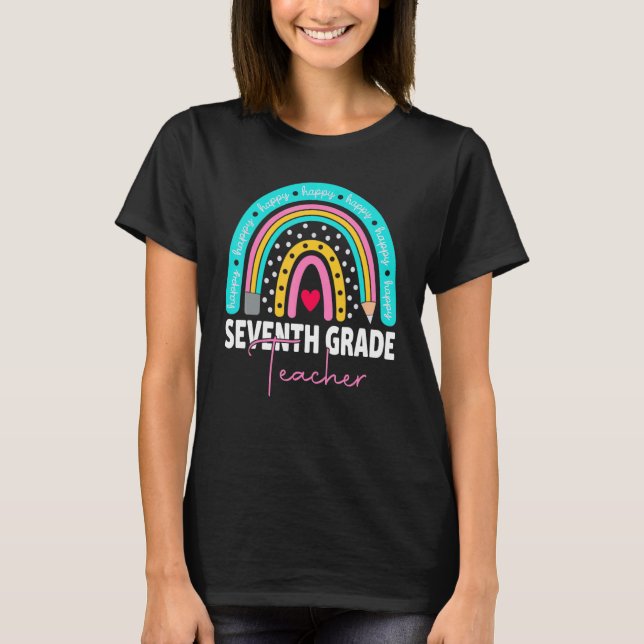 T-shirt Équipe d'enseignants de la septième année Équipe d (Devant)