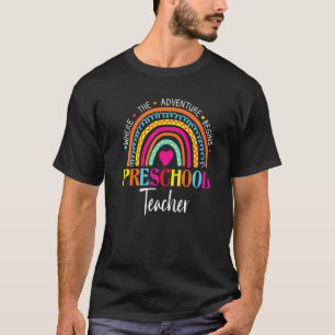 T-shirt Équipe d'enseignants de l'arc-en-ciel préscolaire