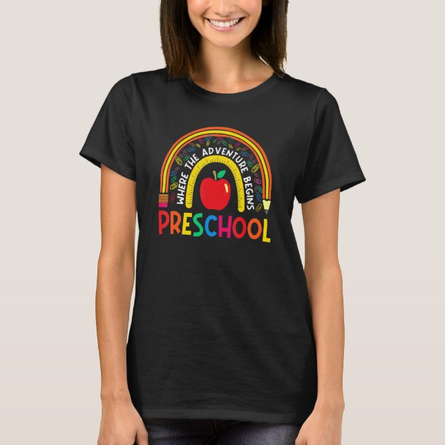T-shirt Équipe d'enseignants de l'école maternelle Leopard (Devant)