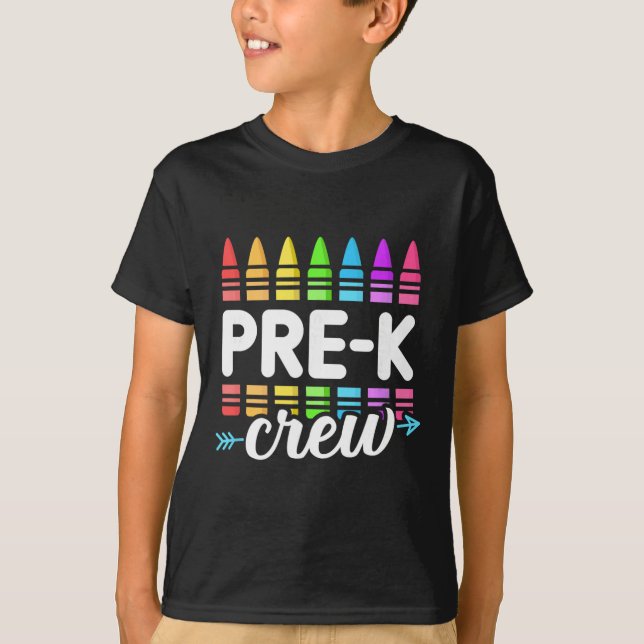 T-shirt Équipe d'enseignants de pré-maternelle Hello Byck  (Devant)