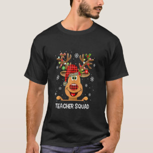 T-shirt Équipe d'enseignants décolorés Renne Drôle d'ensei