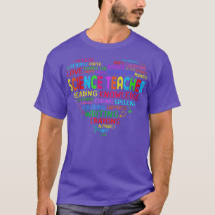 T-shirt Équipe d'enseignants en sciences Coeur Retour à l'