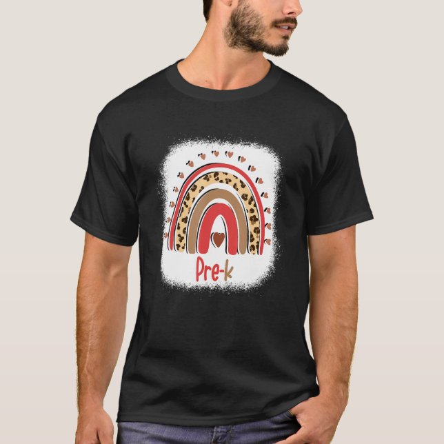 T-shirt Équipe d'enseignants pour filles et garçons arc-en (Devant)