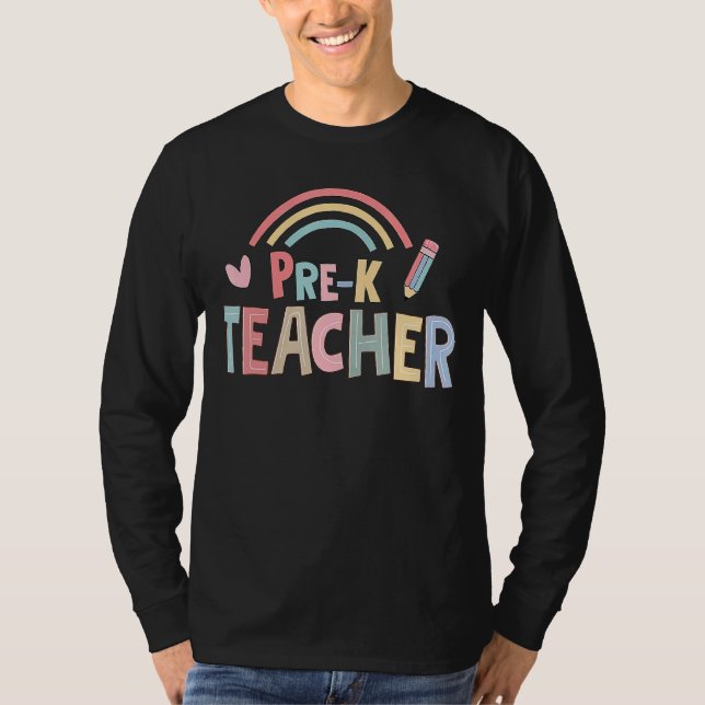 T-shirt Équipe d'enseignants préK Équipe préscolaire Arc-e (Devant)