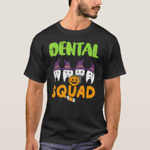 T-shirt Équipe dentaire d'Halloween Costume d'hygiène dent