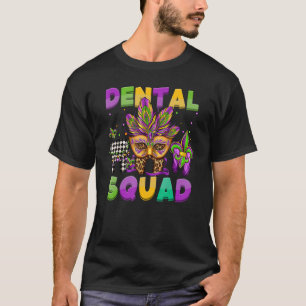 T-shirt Équipe dentaire Mardi Gras Dents Assistant dentair