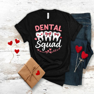 T-shirt Équipe dentaire , Saint-Valentin Dent Graphique te