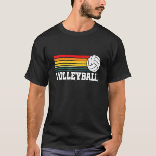 T-shirt Équipe D'Entraîneurs De Sports De Volley-ball Rétr