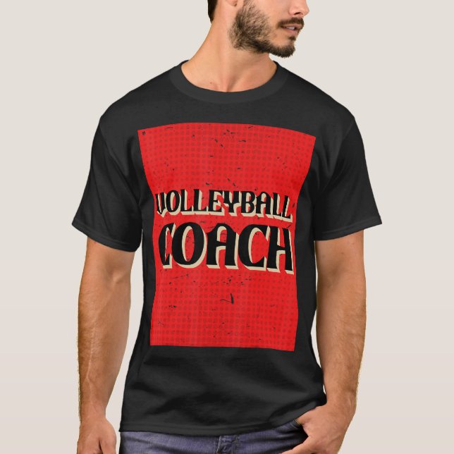 T-shirt Équipe d'entraîneurs de volleyball (Devant)
