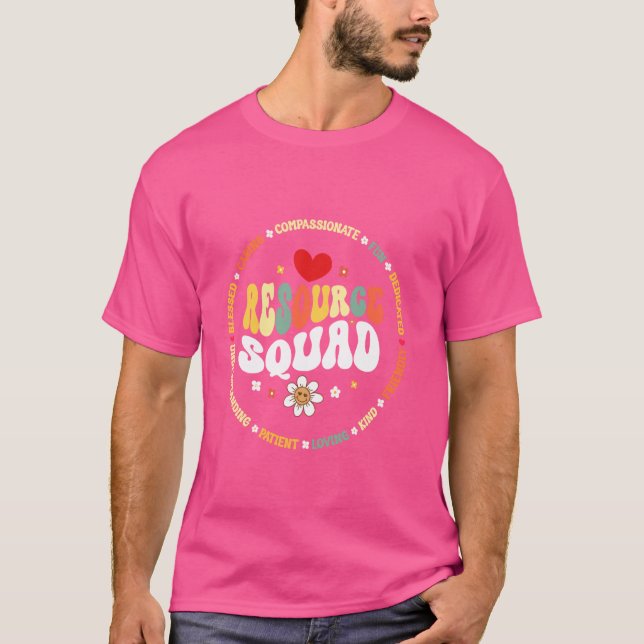 T-shirt Équipe des enseignants de l'équipe des ressources  (Devant)