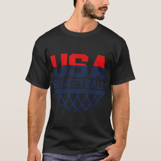 T-shirt Équipe des États-Unis Basketball de base-ball drôl