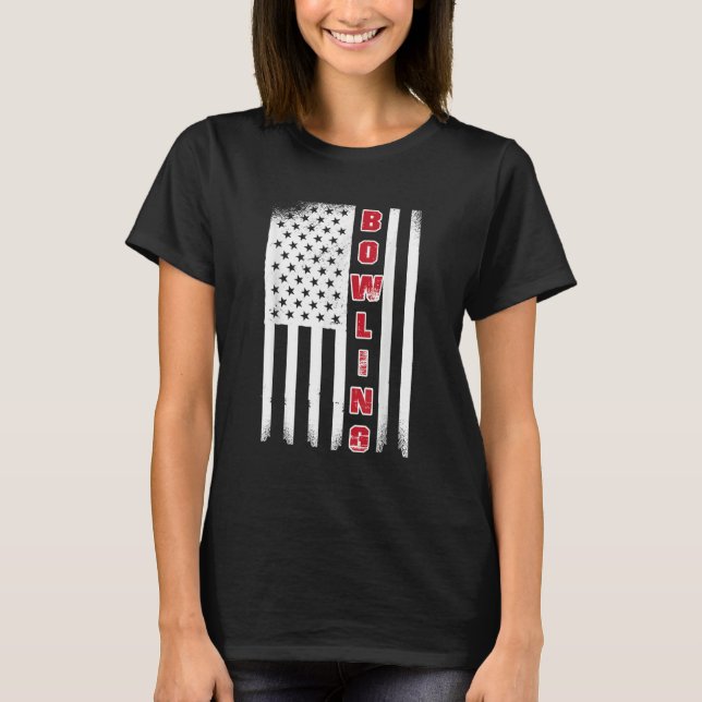 T-shirt Équipe des États-Unis de bowling (Devant)