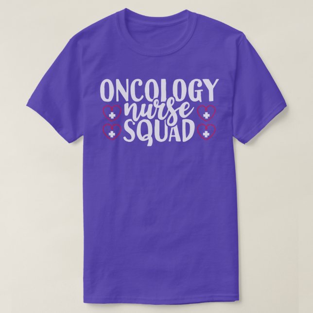 T-shirt Équipe des infirmières en oncologie (Design devant)