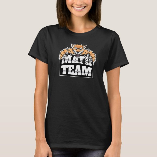 T-shirt Équipe des maths Jaguars Panthers Pumas (Devant)