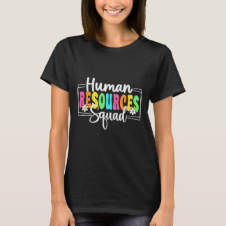 T-shirt Équipe Des Ressources Humaines De Retour À L'École