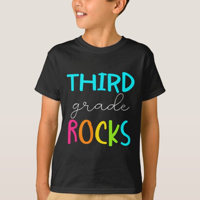 T-shirt Équipe des Rocks de 3e année Enseignant (Devant)