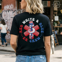 Équipe des UR rouge blanc bleu Infirmière patrioti