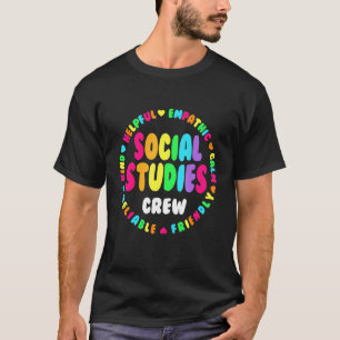 T-shirt Équipe D'Études Sociales Premier Jour D'École Et A
