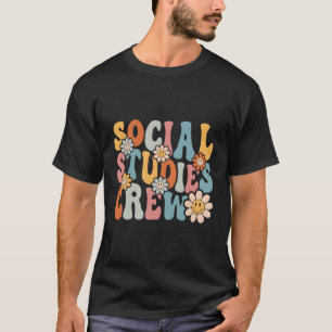 T-shirt Équipe D'Études Sociales Retour À L'École Enseigna