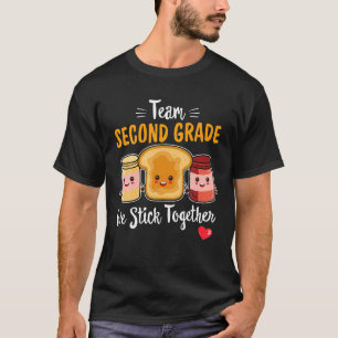 T-shirt ÉQUIPE Deuxième Année Nous Stick Ensemble Pré-
