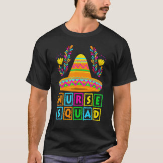 T-shirt Équipe d'infirmières de la fête Cinco De Mayo Grou