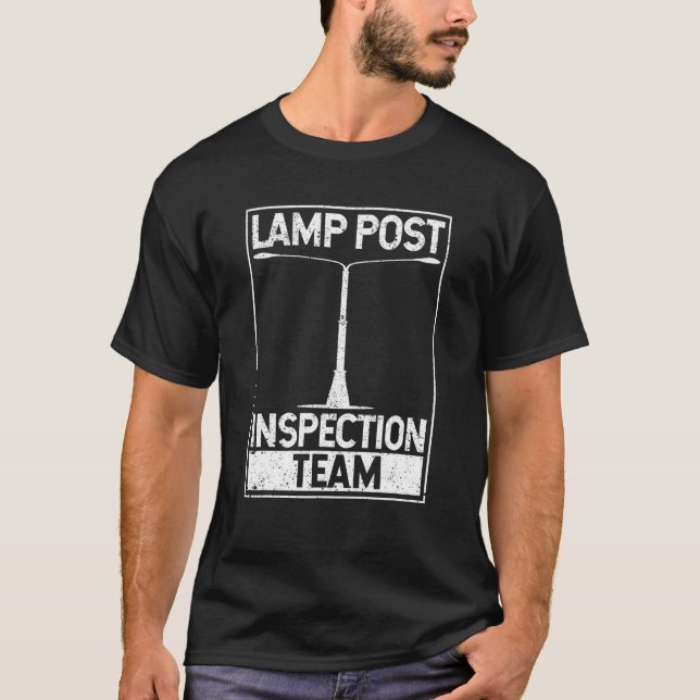 T-shirt Équipe d'inspection des lampes Geocaching Funny Ge (Devant)