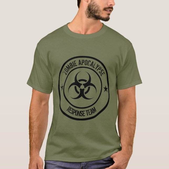 T-shirt Équipe d'intervention de Zombie Apocalypse (Devant)