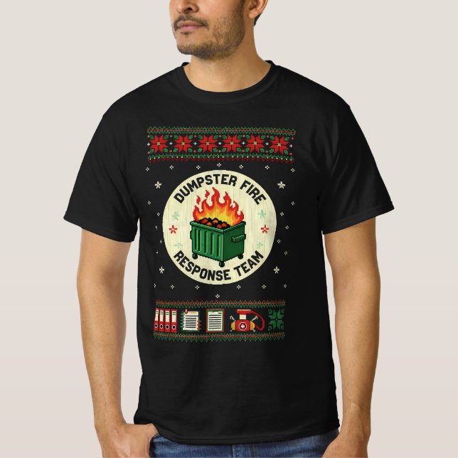 T-shirt Équipe d'intervention en cas d'incendie de benne – (Devant)